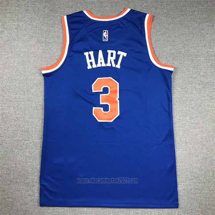 Camiseta New York Knicks Josh Hart #3 Icon Azul